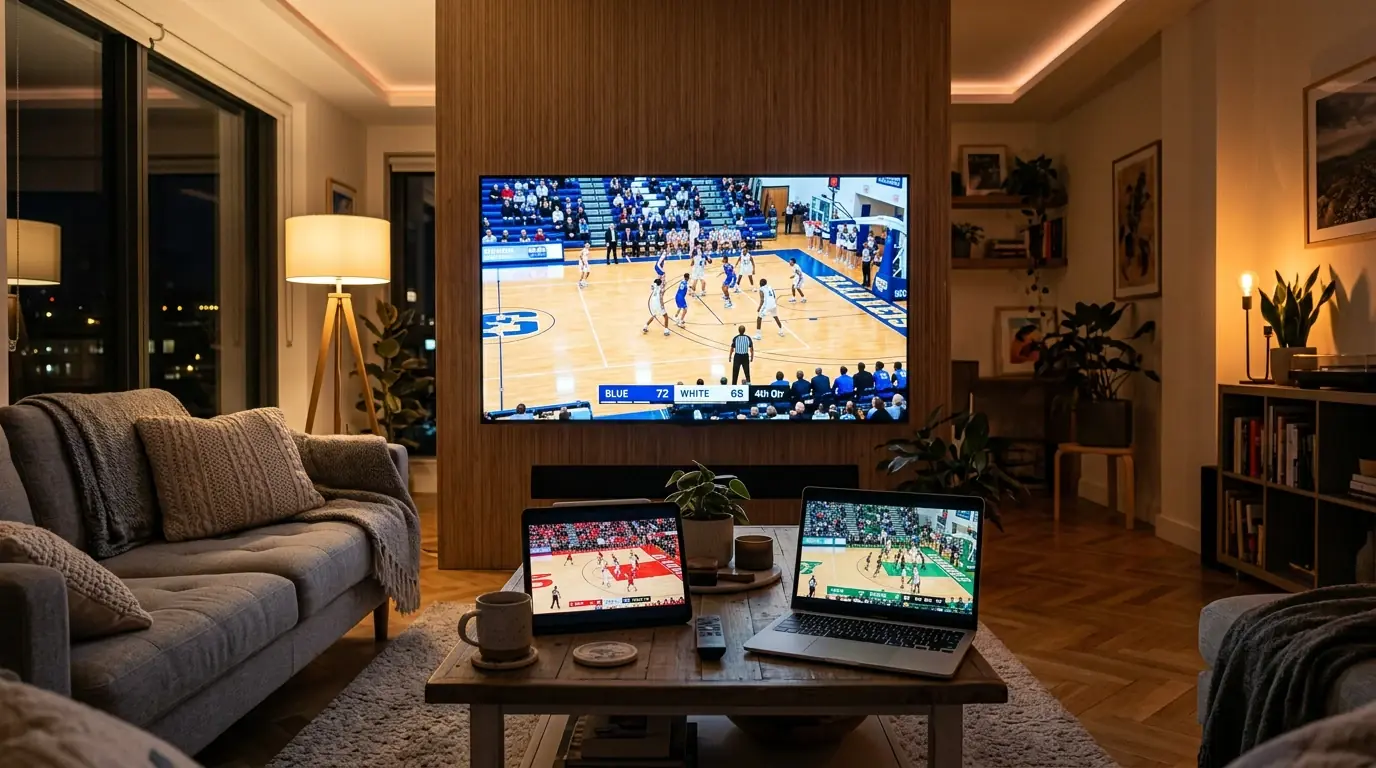 Pantallas con emisiones NBA de Prime Video, DAZN y NBA League Pass
